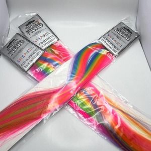 Colorful hair extensions